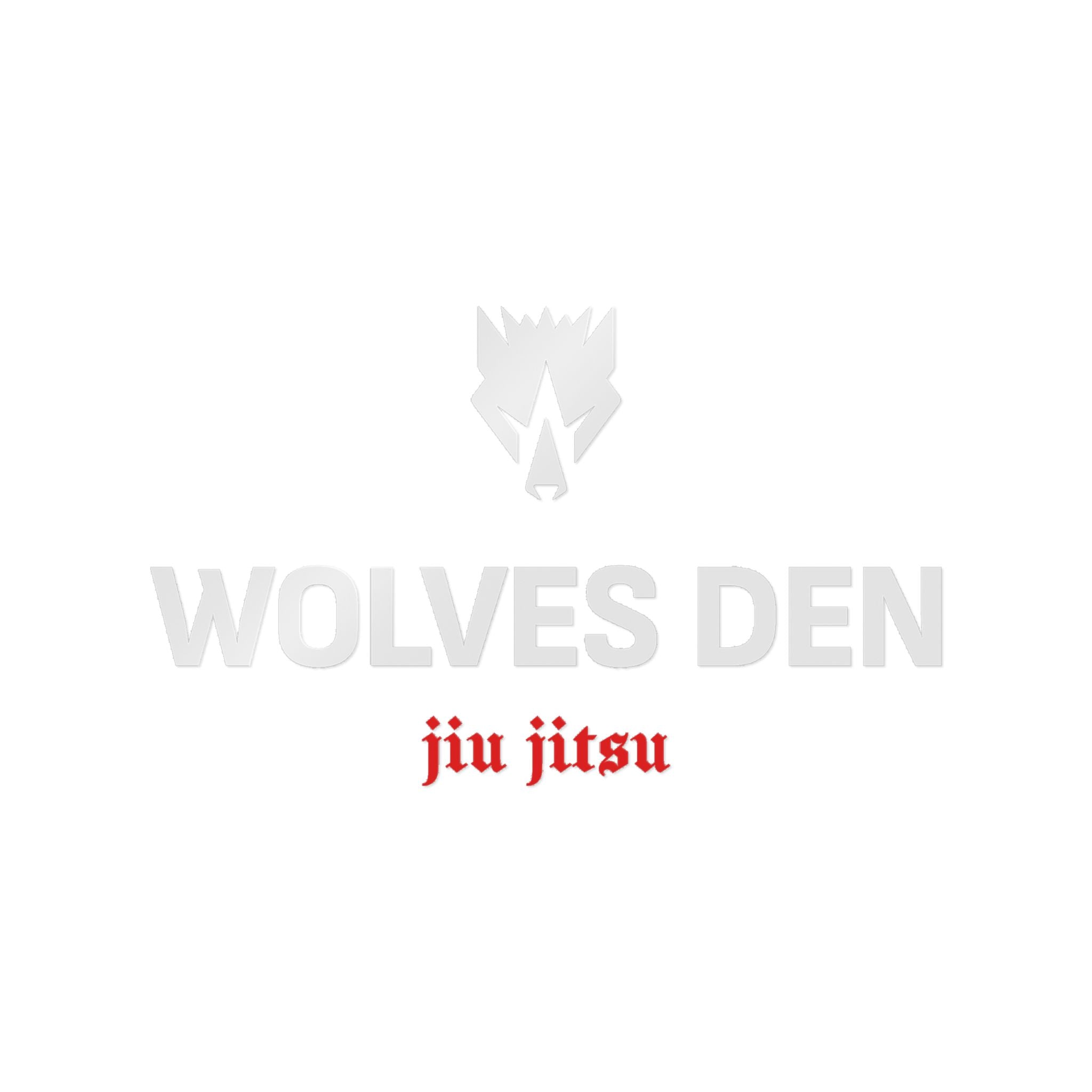 Wolves Den Jiu Jitsu Light Vertical Sticker