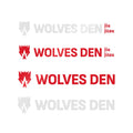 Wolves Den Jiu Jitsu Light Horizontal Sticker Set